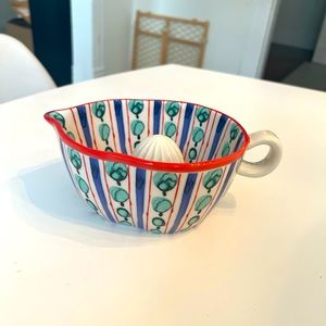 Anthropologie Ceramic Citrus Juicer
